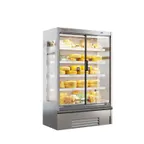 image of Infrico USA IAG-ML09DCPIM1 40" Refrigerator, 21.25 cu ft, 2-Glass Doors, Steel, R290, LED