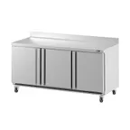 image of Infrico USA IUC-UC72RW 73" Three Section WorkTop Refrigerator, 121.0 cu. ft.