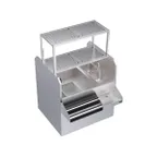 image of Krowne KRPT-42LP-10 42" Pass-Thru Combo Underbar Ice Bin/Cocktail Station w/ 10 Circuit - Left