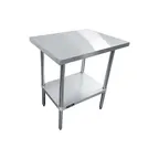 image of Sapphire Manufacturing SMTE-2424G 24" Open Base Work Table, Galvanized Base / Flat Top