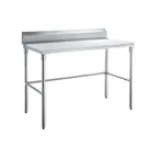 image of Sapphire Manufacturing SMTEOB-2424G 24" Open Base Work Table, Galvanized Base / 5" Backsplash