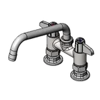 image of T&S Brass 5F-4DLX08 Equip Faucet, 4", Deck Mount, 8" Swivel Nozzle
