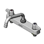 image of T&S Brass 5F-8CLX06 Equip Workboard Faucet, Swivel, 8", Deck Mount