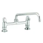 image of T&S Brass 5F-8DLS10 Equip Faucet, Swivel, 8", Deck Mount, 10" Swing Nozzle