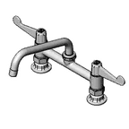 image of T&S Brass 5F-8DWX08 Equip Faucet, Swivel, 8", Deck Mount, Pedestal