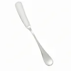 image of Winco 0037-12 Butter Spreader, 6-3/4" Venice Finish, 18/8 Stainless Steel, Heavy Weight - 1 Dozen