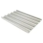 image of Winco ABPN-5 Aluminum Perforated 5 Slot Sub Sandwich Roll Pan