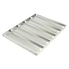 image of Winco ABPN-5H 5 Slot Aluminum Perforated Non-Stick Baguette Pan