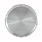 image of Winco ALDP-48C Aluminum Cover for Dough Retarding Pan ALDP-48 - 8-3/5" dia. x 2/5"H