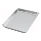 image of Winco ALXP-1204 1/4-Size Sheet Pan, 9-1/2" X 13", Open Bead, 16 Gauge, 3003 Aluminum, NSF 