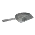 image of Winco ASFB-16 One Piece Flat Bottom Aluminum Scoop - 16 oz. (hand wash only) 