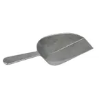 image of Winco ASFB-24 One Piece Flat Bottom Aluminum Scoop - 24 oz. (hand wash only) 