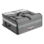 image of Winco BGPZ-1909 Medium 19" x 19" x 9" Gray Insulated Polyester WinGo Premium Pizza Bag