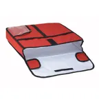 image of Winco BGPZ-20 20" x 20" Red Polyester Insulated Pizza Delivery Bag - (2) 18" Boxes or (1) 20" Box