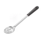 image of Winco BSSB-15 15" Slotted Basting Spoon with Black Rounded Bakelite Handle