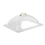 image of Winco C-DPF2 Half-Size Polycarbonate Side Cut Out Display Dome Cover