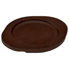 image of Winco CASM-6RUL Round 8 1/4" Wood Underliner with Dual Contoured Handles For CASM-6R 
