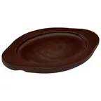 image of Winco CASM-7OUL Oval 7 1/2" x 9 3/4" Wood Underliner for CASM-7O 