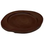 image of Winco CAST-6UL Round Wood Underliner with Dual Contoured Handles for CAST-6 