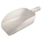 image of Winco CR-835W-N Bar Maid, 82Oz Scoop (White), Flat Bowl, Hook Handle