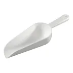 image of Winco CR-846W Bar Maid, 6Oz Scoop (White), Round Bowl, Hole Handle, Polyethylene