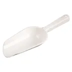image of Winco CR-849W Bar Maid, 8Oz Scoop (White), Round Bowl, Hole Handle, Polyethylene