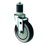 image of Winco CT-1 5" PU Stem Caster Set, 6" lift, 220 lb capacity, fits 1‑5/8" or 1‑1/2" tubing - 2/Set
