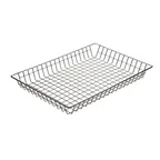 image of Winco DB-1218 Rectangular Wire Bagel / Pastry Basket 12" X 18" X 2"H