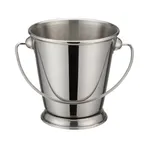 image of Winco DDSA-105S 3 1/2" x 3 5/8" Stainless Steel Mini Pail with Handle