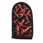 image of Winco HDH-6C Pan Handle Cover 6-1/2" x 3-1/2" Chili Pepper Cotton Sleeve Heat‑Resist 250°F - 1 Dozen