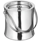 image of Winco ICB-60 Stainless Steel Double Wall 60 oz. Ice Bucket w/ Cover