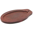 image of Winco ISP-3-UL Oval 12 3/4" x 8" Plywood Underliner for ISP-3 Steak Platter