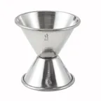 image of Winco J-3 Stainless Steel Jigger, 3/4 oz. x 1-1/2 oz.