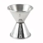 image of Winco J-4 Stainless Steel Jigger, 1 oz. x 1-1/2 oz.