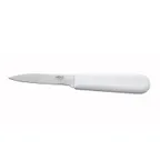 image of Winco K-40P 3" Paring Knife with White Polypropylene Handle