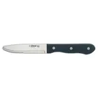 image of Winco K-81P Steak Knife, 9-3/4" L, 4-3/4" Stainless Blade, Round Tip, POM Handle, Stamped - 6/Pack