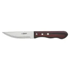 image of Winco K-82 Jumbo Steak Knife, 9-3/4" OAL, 4-3/4" Stainless Blade, Brazilian Polywood Handle - 6/Pack