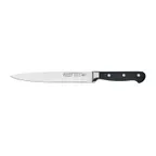 image of Winco KFP-81 Acero  8" Slicer w/ 1 Piece Full Tang, Forged Carbon Steel, POM Handle