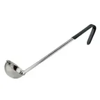 image of Winco LDCN-2K 2 oz One-Piece Stainless Steel Serving Ladle w/ Black Handle