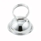 image of Winco MH-2 Round Menu Holder, 2½" x 2⅓" Ring Type, Stainless Steel, 3" Height, 1‑4" Dia – 1 Dozen