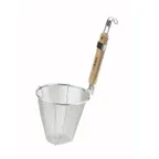 image of Winco MSH-5 5 1/2" Diameter Deep Bowl Single Mesh Strainer - Stainless Steel 