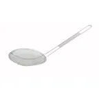 image of Winco MSS-6.5 6 3/4" Stainless Steel Coarse Single Mesh Strainer, Round