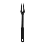image of Winco NC-PF2 Black 2 Prong Nylon 12" Cooks Fork, Black