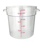 image of Winco PCRC-18, 18 Qt Polycarbonate Food Storage Container, Clear