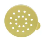 image of Winco PDG-YL Dredge Lid, 10 oz Yellow Polycarbonate Top for PDG-10 & PDG-10AC NSF Certified - 6/Pack