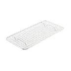 image of Winco PGW-510 Wire Pan Grate, 5" X 10-1/2", 1/3 Size, Rectangular, Chrome-Plated