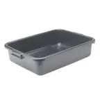 image of Winco PL-5K Black Dish Box, 1-Compartment, Polypropylene