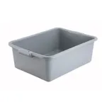 image of Winco PL-7G Gray Dish Box, 1-Compartment, Polypropylene