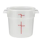 image of Winco PPRC-1W 1 Qt White Polypropylene Food Storage Container