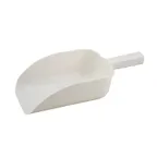image of Winco PS-64 64 Oz. Plastic White Scoop